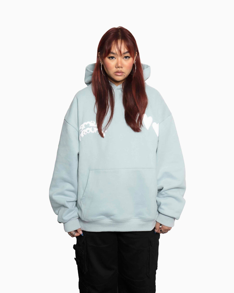 Hidden Hearts Hoodie Sky