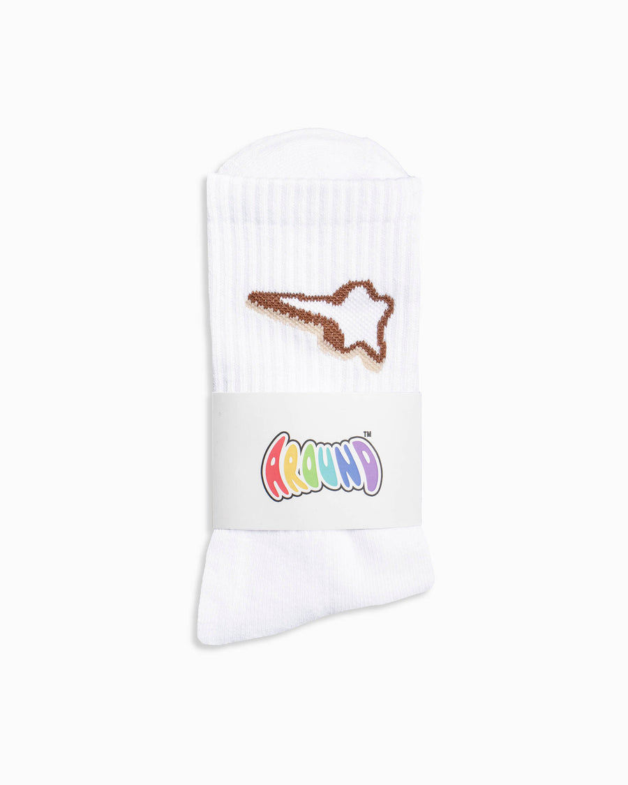 Logo Socks White