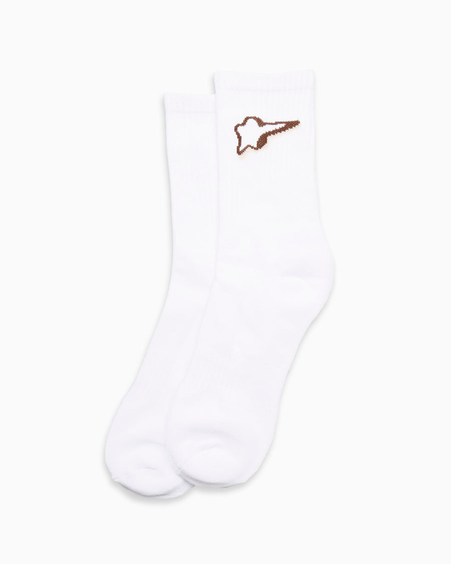 Logo Socks White