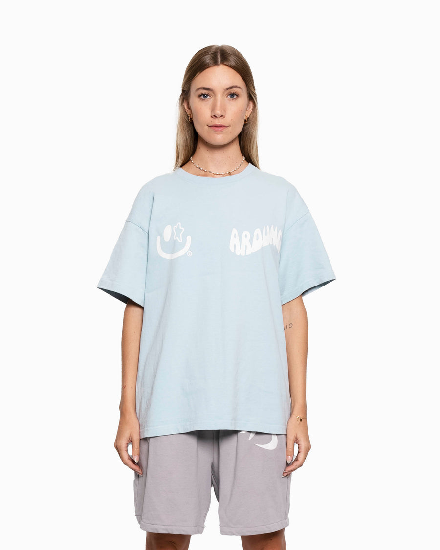 Dual Logo Sky T-Shirt